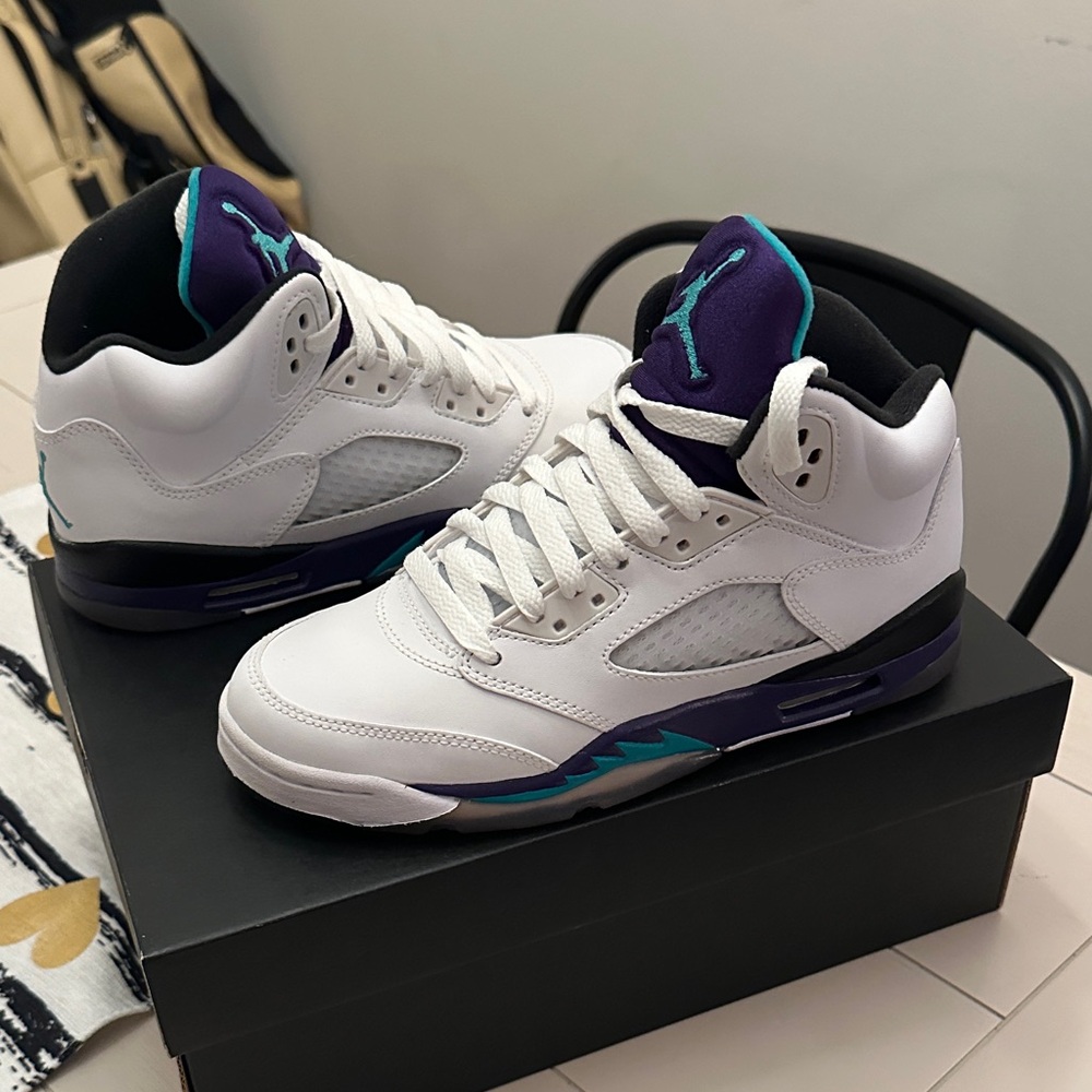Jordan Retro 5 Grape Brand New Size 4.5Y/6W